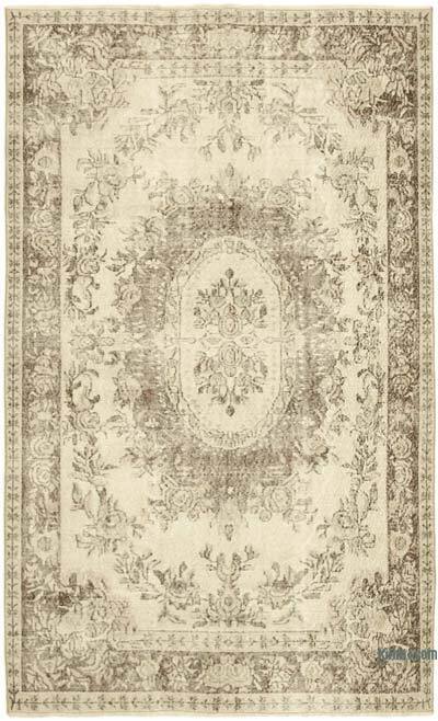 Vintage Turkish Hand-Knotted Rug - 5' 5" x 9'  (65" x 108")