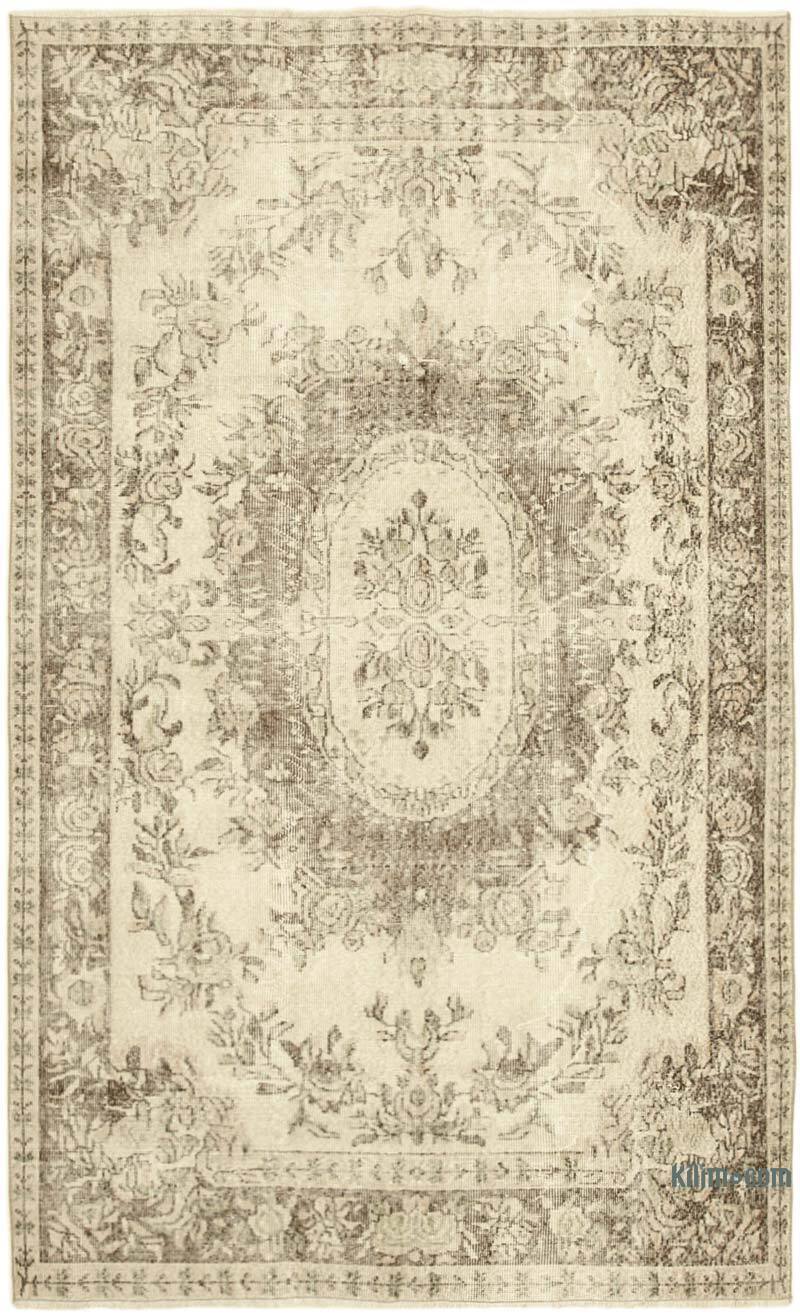 Vintage Turkish Hand-Knotted Rug - 5' 5" x 9'  (65" x 108") - K0055523