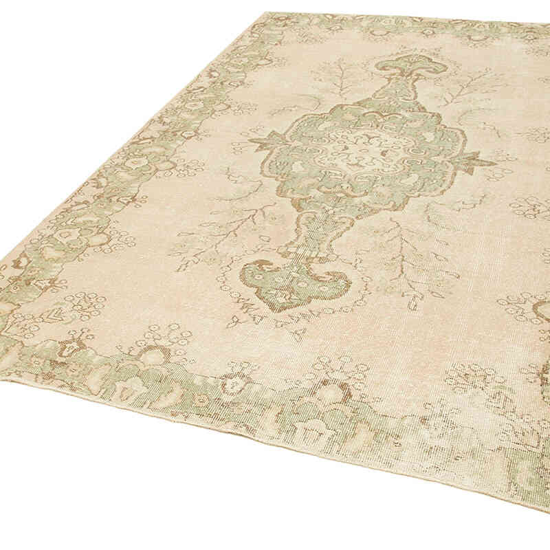 Alfombra Vintage Turca Anudada a Mano - 190 cm x 286 cm - K0055526