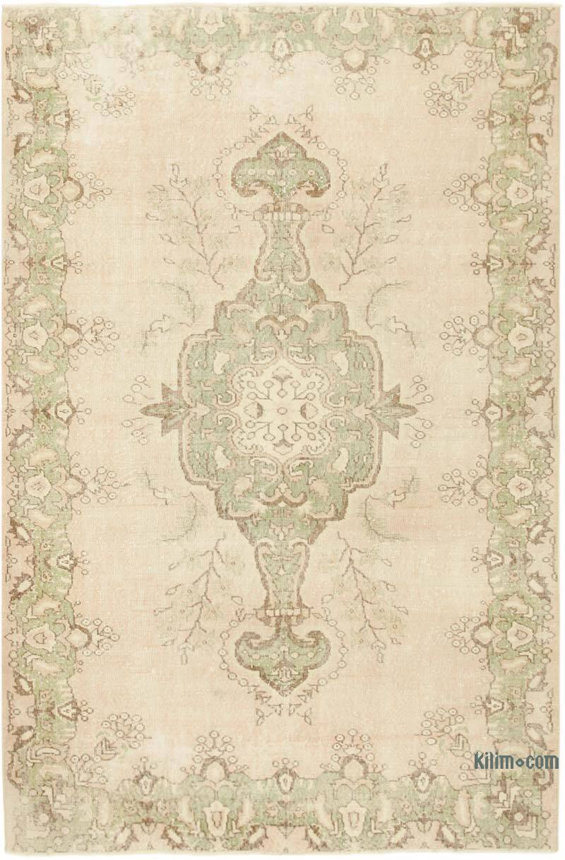 Alfombra Vintage Turca Anudada a Mano - 190 cm x 286 cm - K0055526