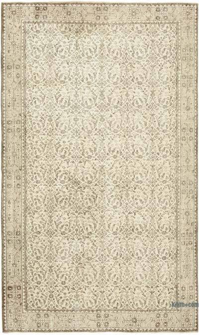 Vintage Turkish Hand-Knotted Rug - 5' 7" x 9' 4" (67" x 112")