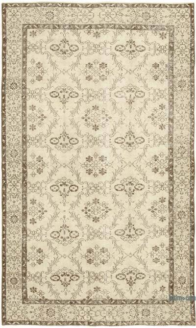 Vintage Turkish Hand-Knotted Rug - 5' 4" x 9' 1" (64" x 109")