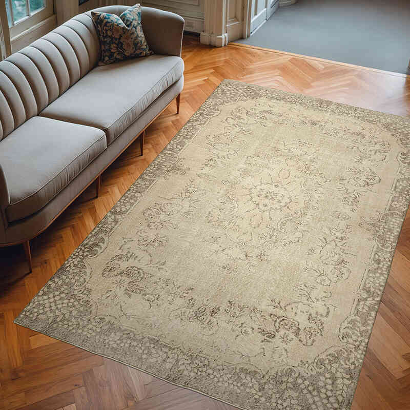 El Dokuma Vintage Halı - 200 cm x 310 cm - K0055591