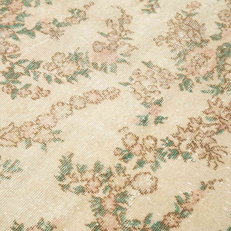 Alfombra Vintage Turca Anudada a Mano - 147 cm x 246 cm - K0055597