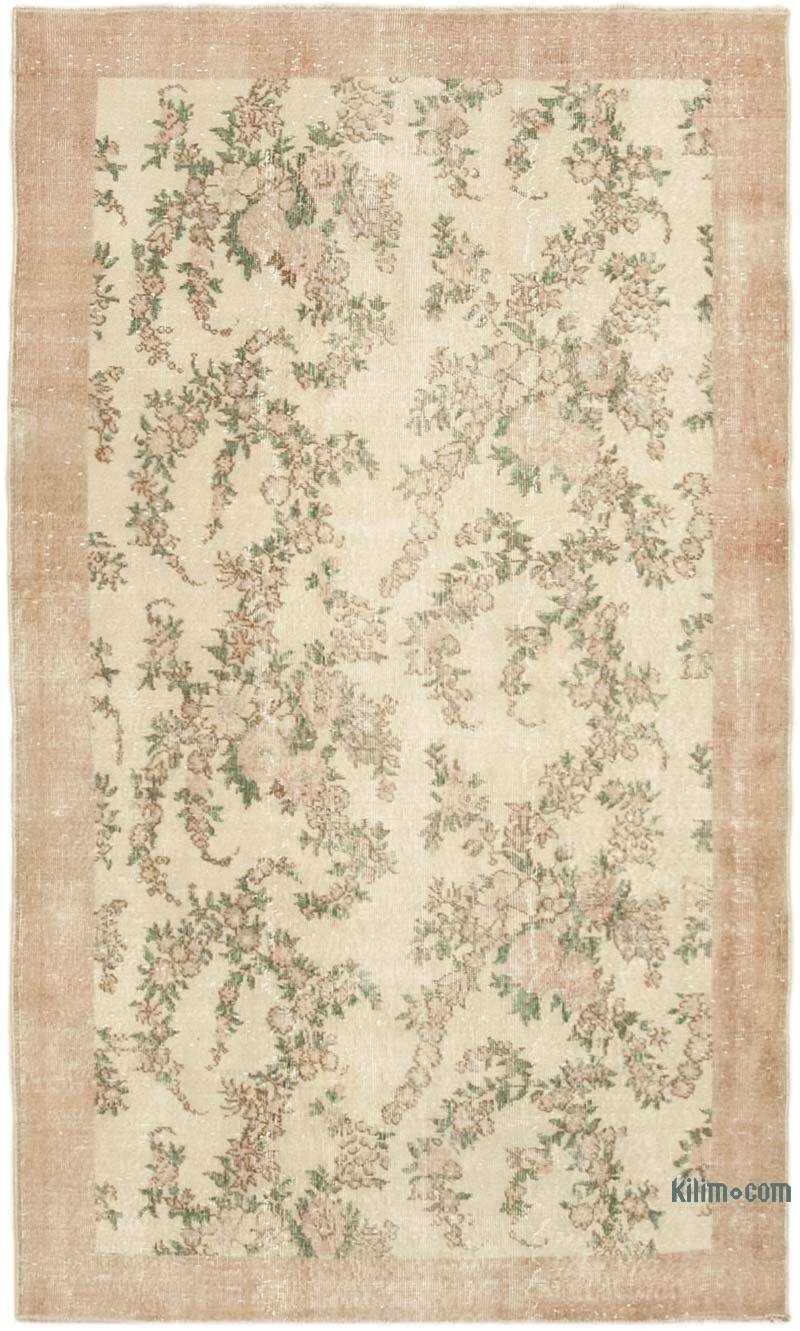 Alfombra Vintage Turca Anudada a Mano - 147 cm x 246 cm - K0055597