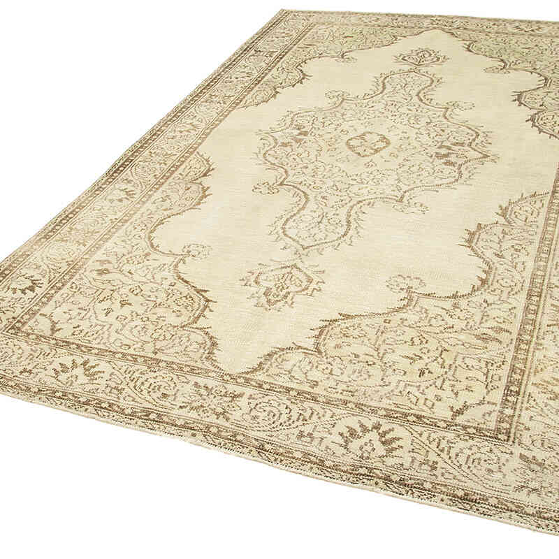 Alfombra Vintage Turca Anudada a Mano - 190 cm x 294 cm - K0055600