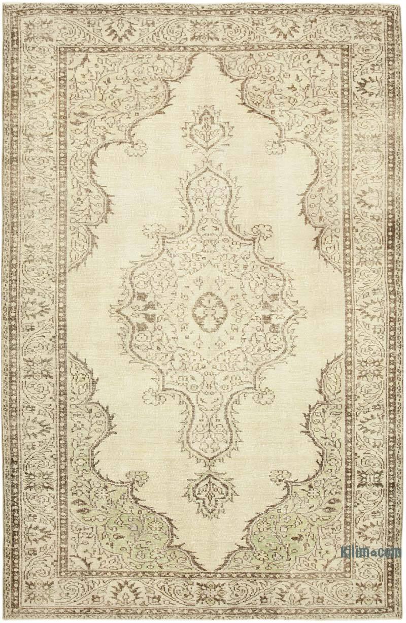 Alfombra Vintage Turca Anudada a Mano - 190 cm x 294 cm - K0055600