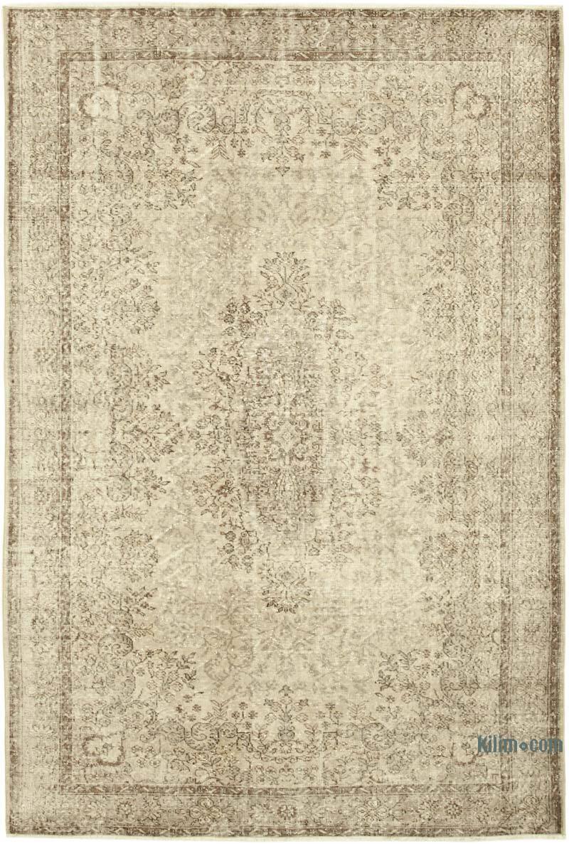 Alfombra Vintage Turca Anudada a Mano - 202 cm x 313 cm - K0055603