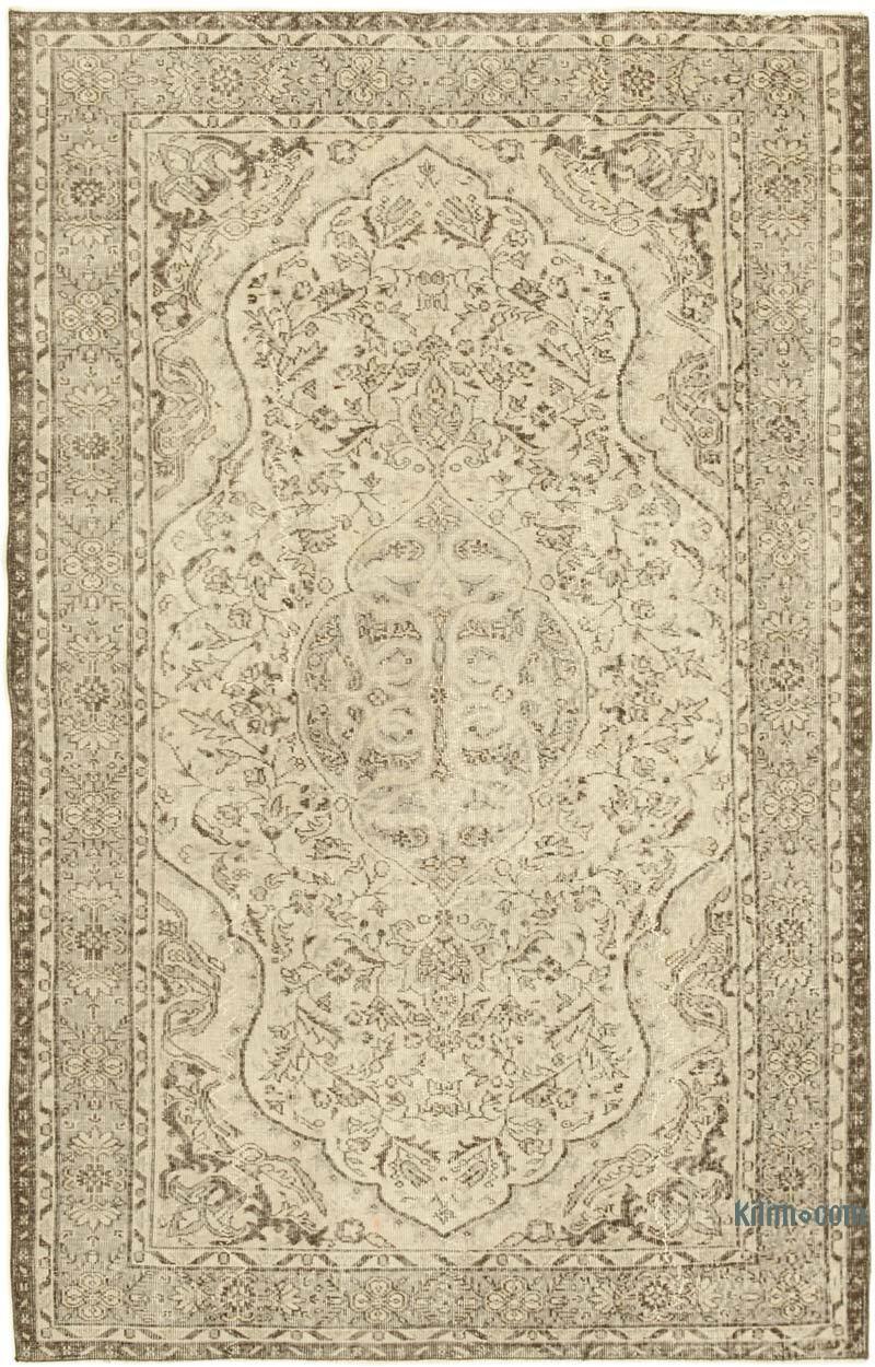 Vintage Turkish Hand-Knotted Rug - 5' 7" x 9' 1" (67" x 109") - K0055615