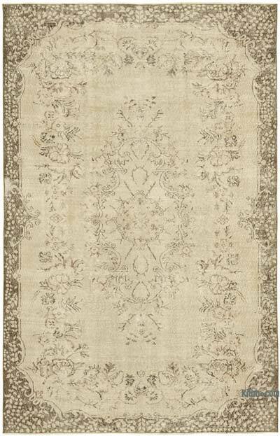 Vintage Turkish Hand-Knotted Rug - 6' 1" x 9' 6" (73" x 114")