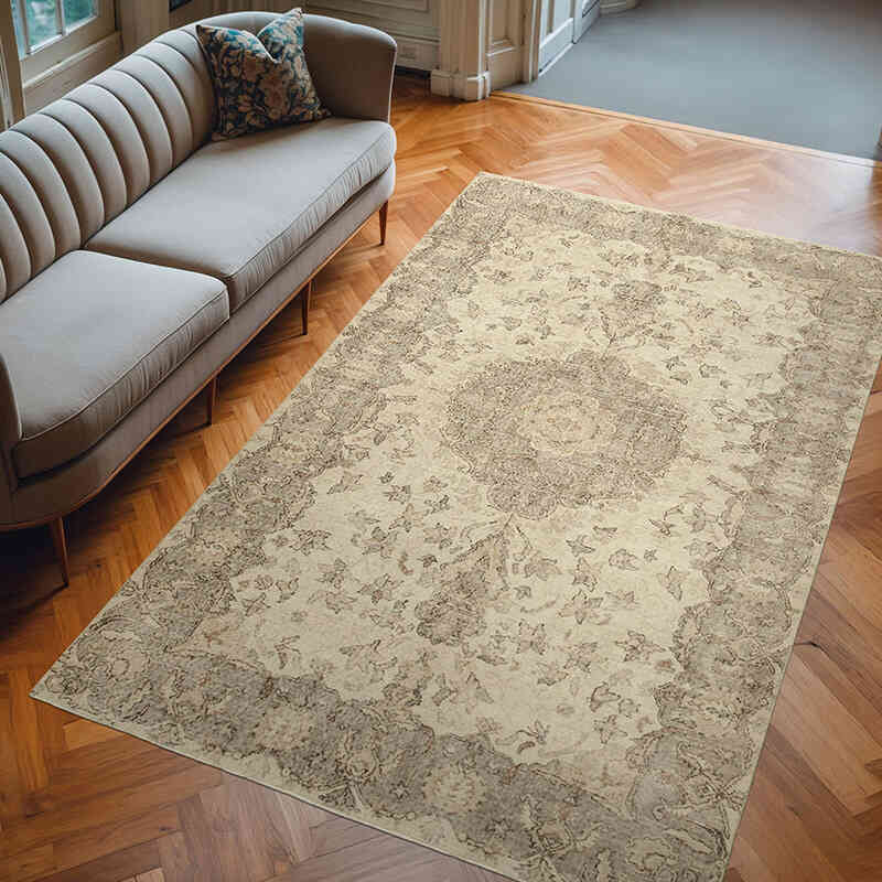 Alfombra Vintage Turca Anudada a Mano - 187 cm x 300 cm - K0055618