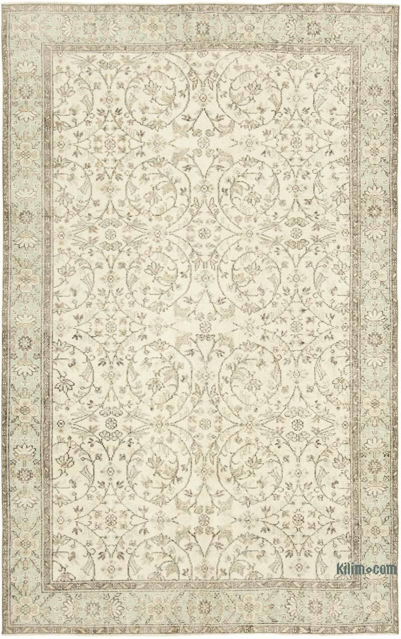 Vintage Turkish Hand-Knotted Rug - 6'  x 9' 8" (72" x 116") - K0055623
