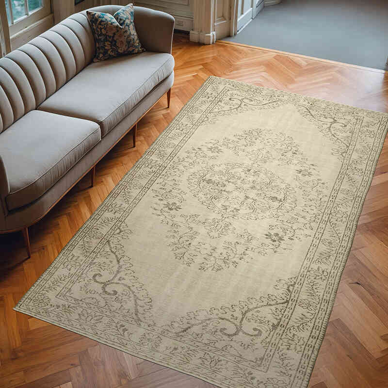 Alfombra Vintage Turca Anudada a Mano - 177 cm x 291 cm - K0055627