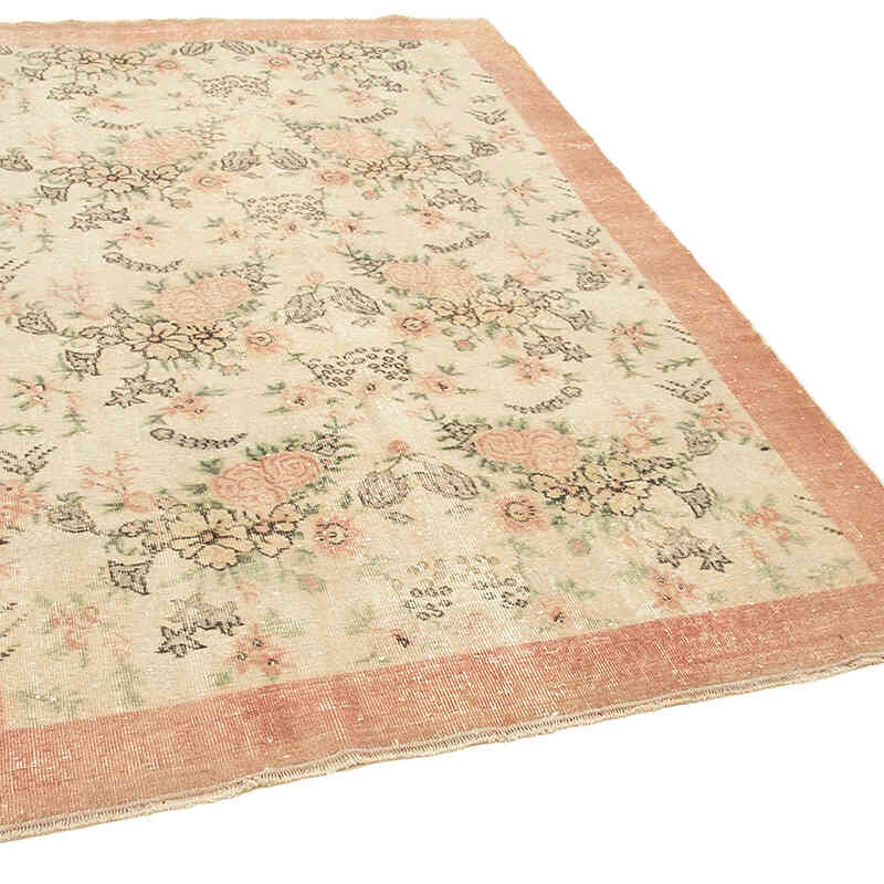 Alfombra Vintage Turca Anudada a Mano - 157 cm x 235 cm - K0055628