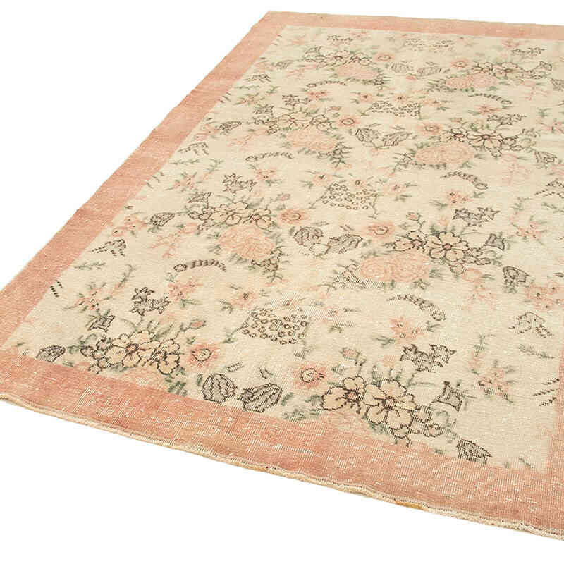 Alfombra Vintage Turca Anudada a Mano - 157 cm x 235 cm - K0055628