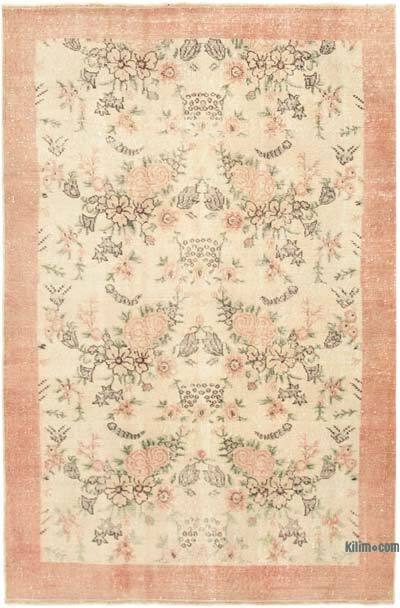 Vintage Turkish Hand-Knotted Rug - 5' 2" x 7' 9" (62" x 93")