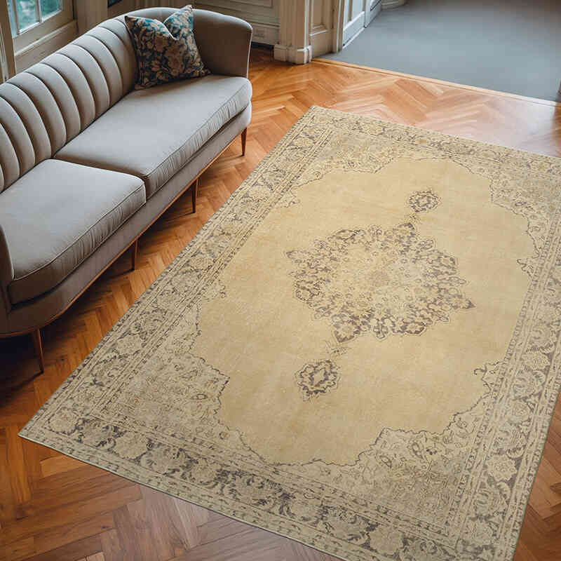 El Dokuma Vintage Halı - 204 cm x 290 cm - K0055642