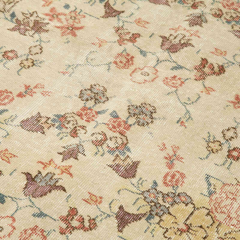 Alfombra Vintage Turca Anudada a Mano - 140 cm x 243 cm - K0055643