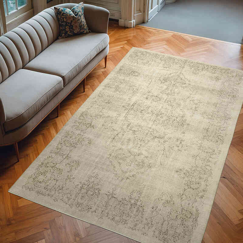 El Dokuma Vintage Halı - 190 cm x 303 cm - K0055647