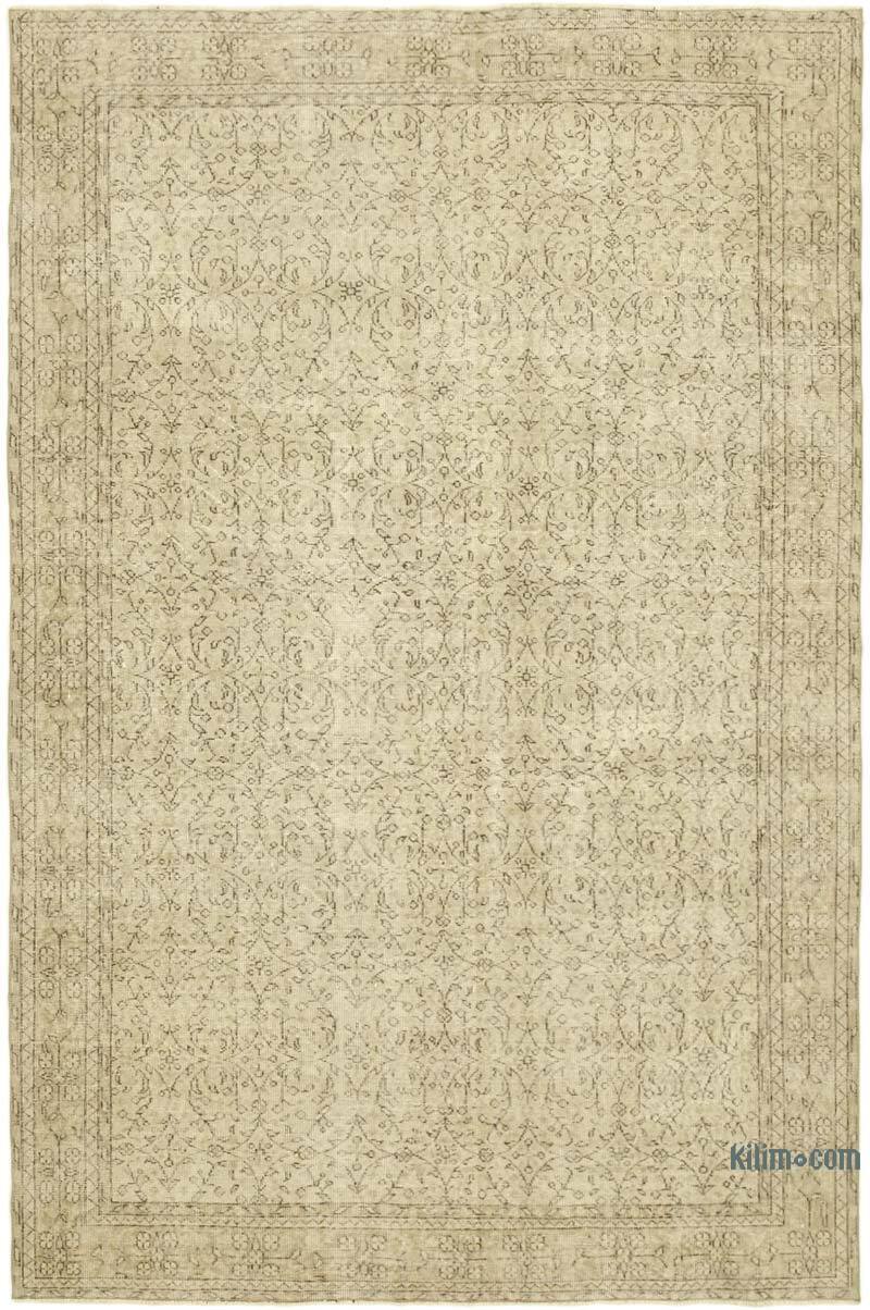 Alfombra Vintage Turca Anudada a Mano - 203 cm x 309 cm - K0055654