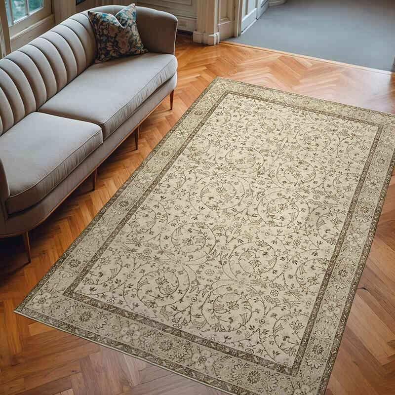 Vintage Turkish Hand-Knotted Rug - 5' 11" x 9' 7" (71" x 115") - K0055656