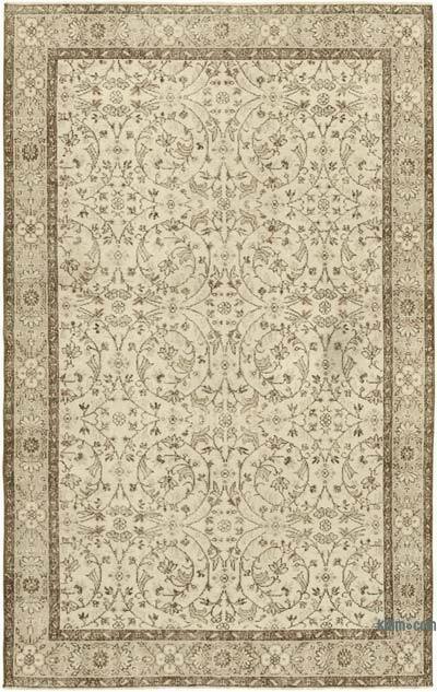 Vintage Turkish Hand-Knotted Rug - 5' 11" x 9' 7" (71" x 115")