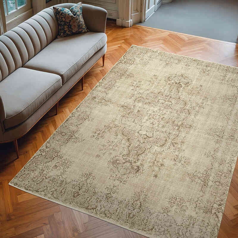 Vintage Turkish Hand-Knotted Rug - 6' 10" x 9' 10" (82" x 118") - K0055658
