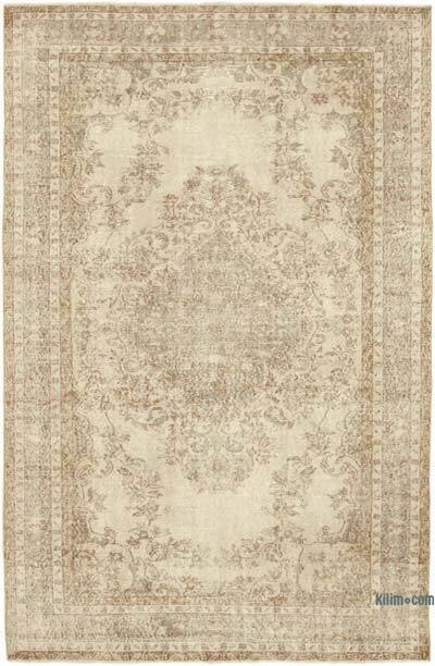 Vintage Turkish Hand-Knotted Rug - 6' 4" x 9' 10" (76" x 118")