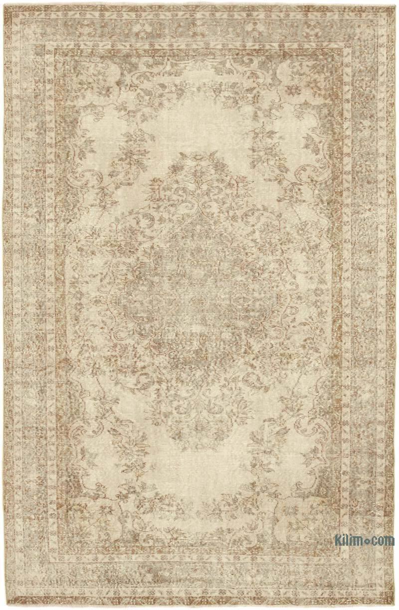 Alfombra Vintage Turca Anudada a Mano - 193 cm x 300 cm - K0055660