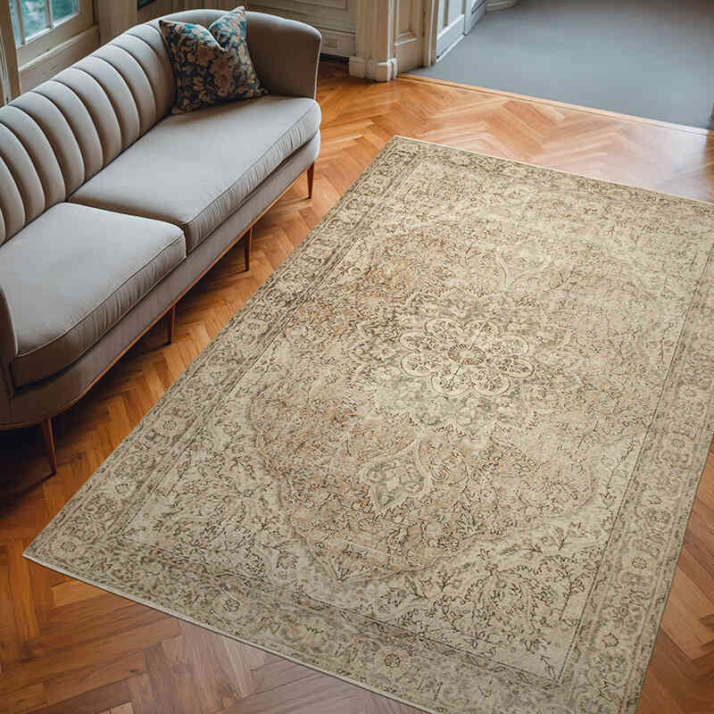El Dokuma Vintage Halı - 195 cm x 300 cm - K0055675