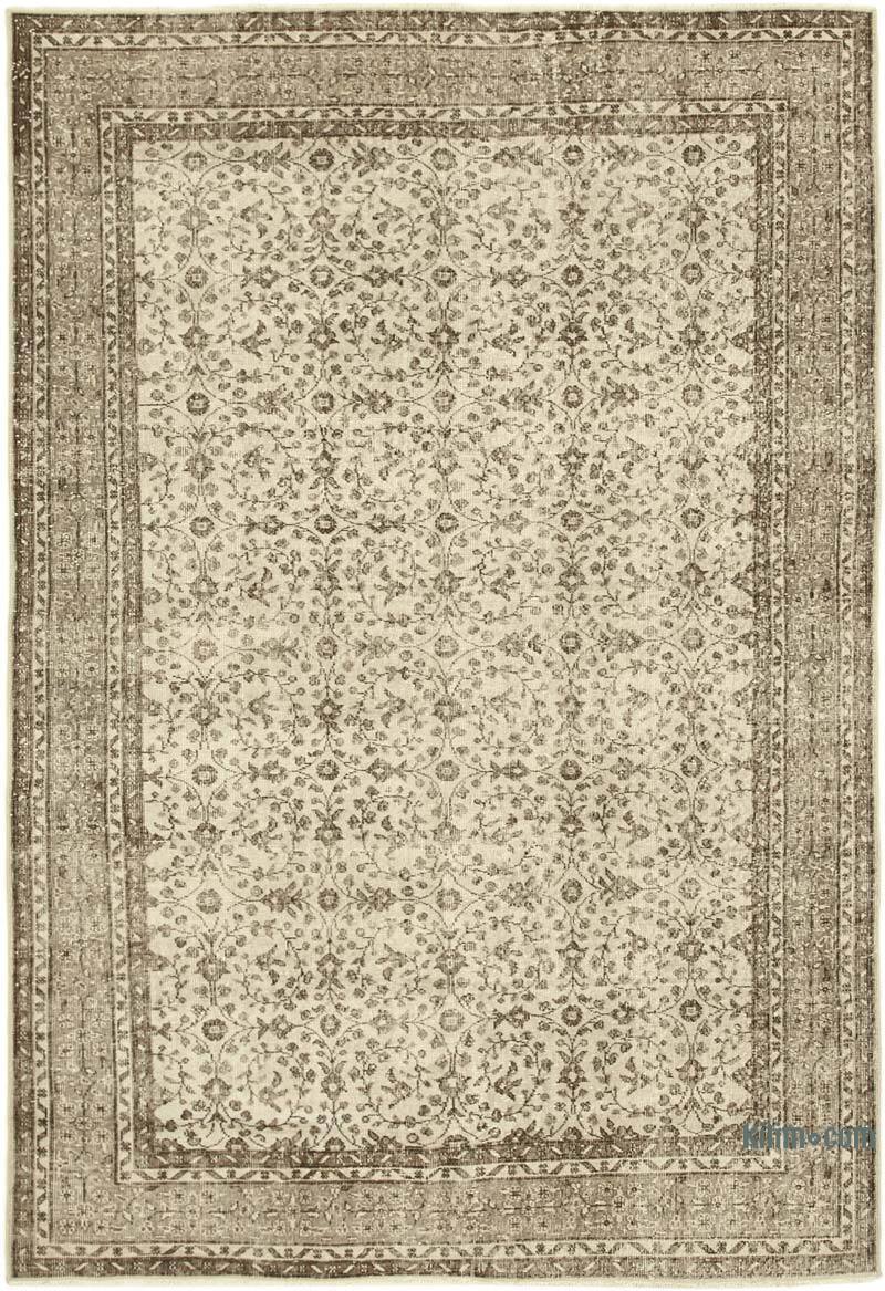 Alfombra Vintage Turca Anudada a Mano - 207 cm x 310 cm - K0055684