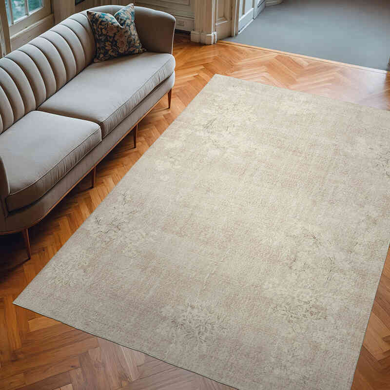 Vintage Turkish Hand-Knotted Rug - 6' 9" x 10'  (81" x 120") - K0055691