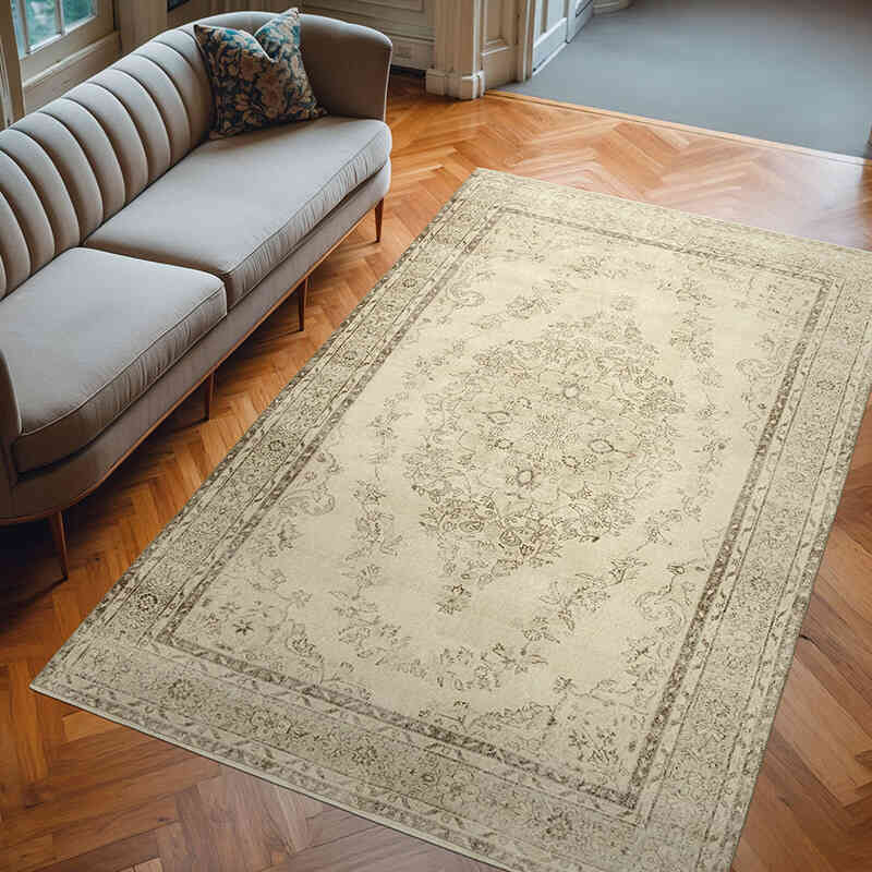 El Dokuma Vintage Halı - 190 cm x 300 cm - K0055699