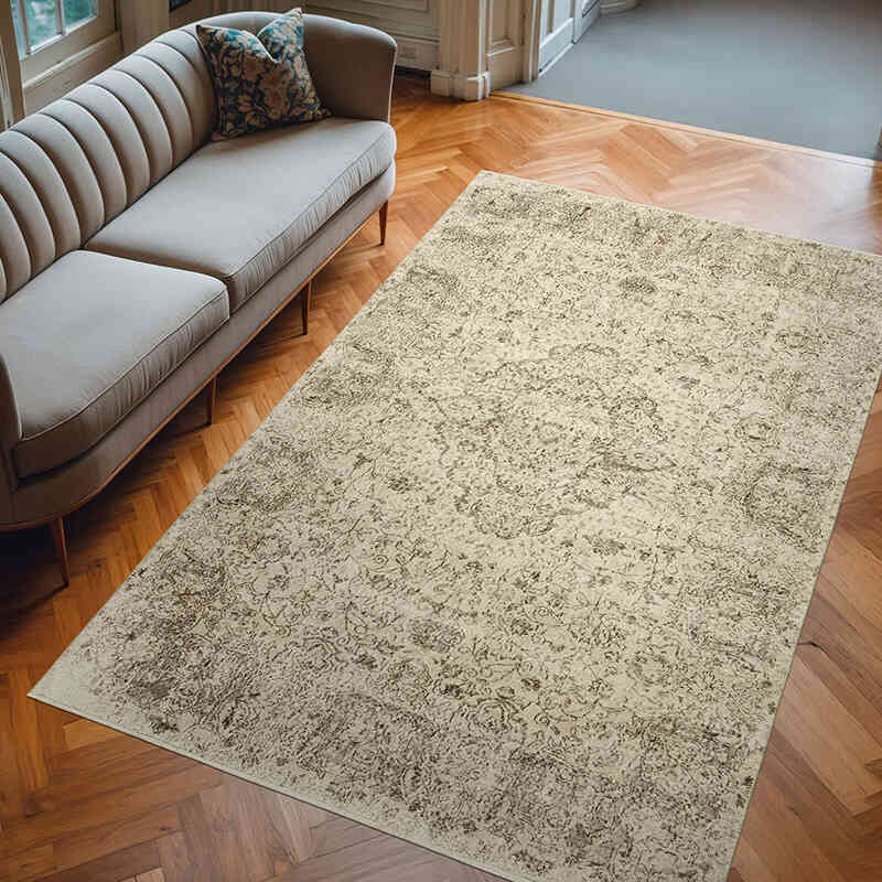 El Dokuma Vintage Halı - 198 cm x 316 cm - K0055701