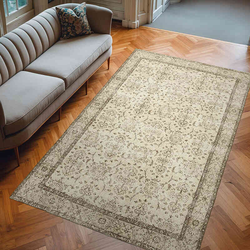 El Dokuma Vintage Halı - 188 cm x 303 cm - K0055705
