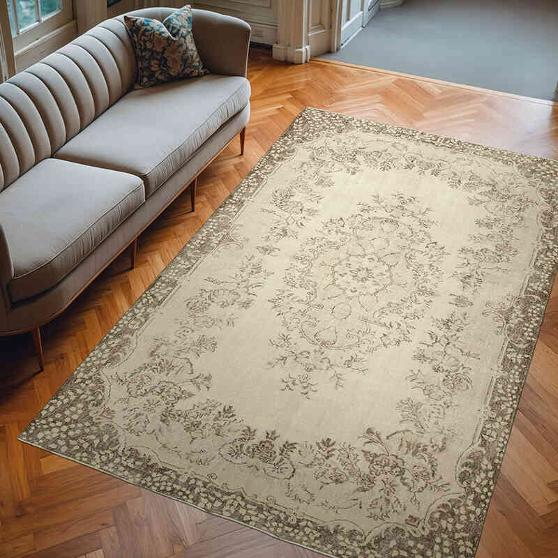 Vintage Turkish Hand-Knotted Rug - 6' 10" x 10' 2" (82" x 122") - K0055707