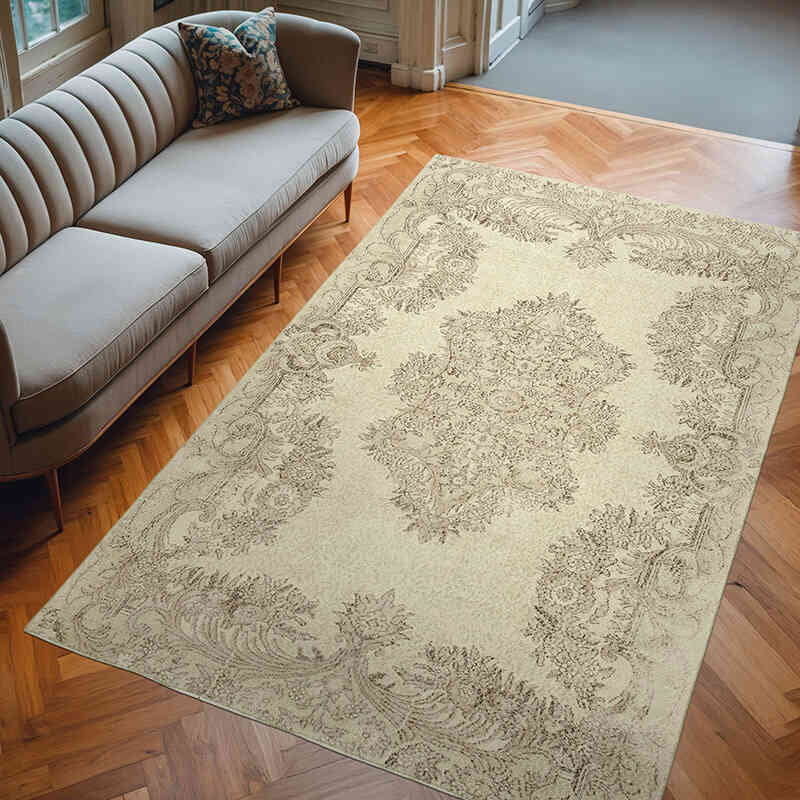 El Dokuma Vintage Halı - 202 cm x 312 cm - K0055709