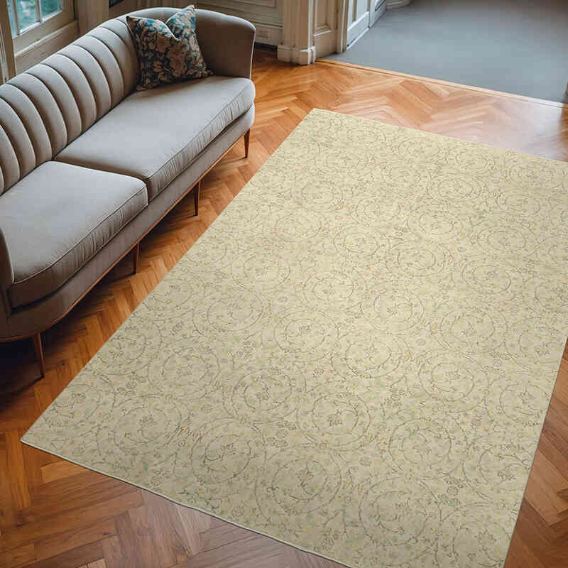 Vintage Turkish Hand-Knotted Rug - 6' 9" x 9' 4" (81" x 112") - K0055710