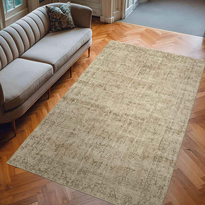 Vintage Turkish Hand-Knotted Rug - 5' 11" x 9' 8" (71" x 116") - K0055722