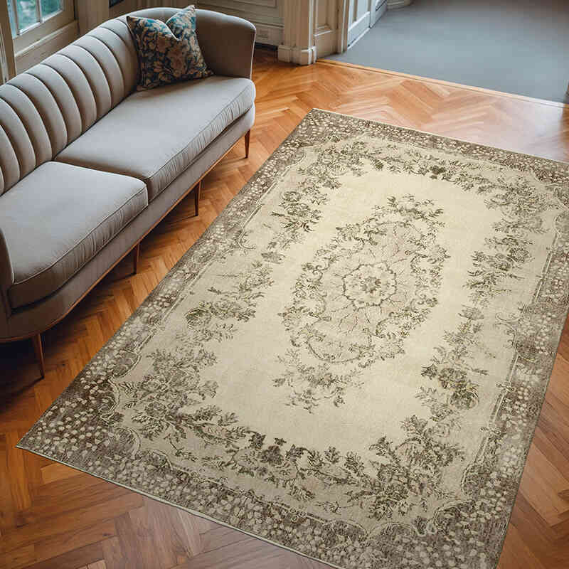 Vintage Turkish Hand-Knotted Rug - 6' 10" x 10' 2" (82" x 122") - K0055724