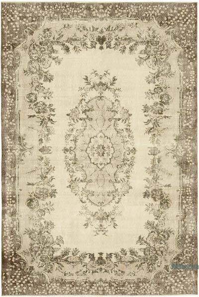 Vintage Turkish Hand-Knotted Rug - 6' 10" x 10' 2" (82" x 122")