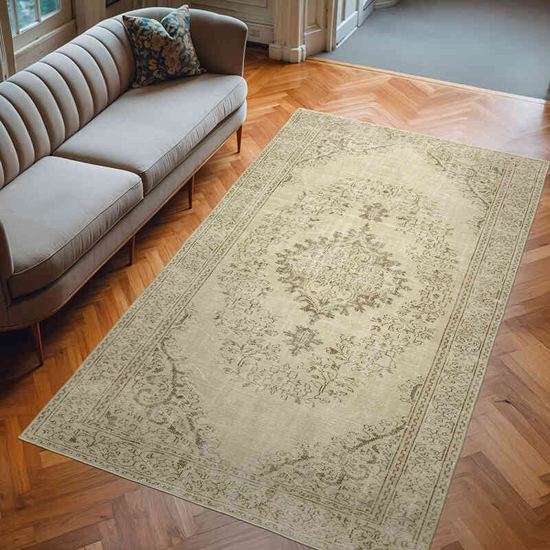 El Dokuma Vintage Halı - 193 cm x 310 cm - K0055728