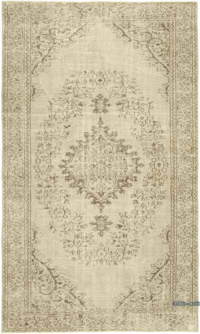 Vintage Turkish Hand-Knotted Rug - 6' 4" x 10' 2" (76" x 122")