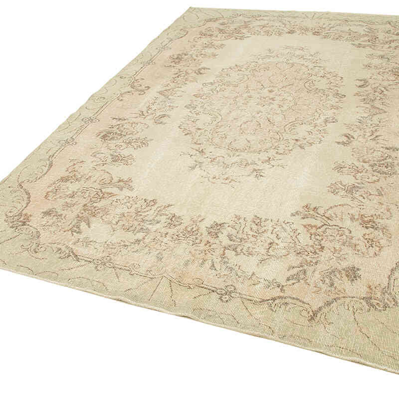 Alfombra Vintage Turca Anudada a Mano - 195 cm x 303 cm - K0055729
