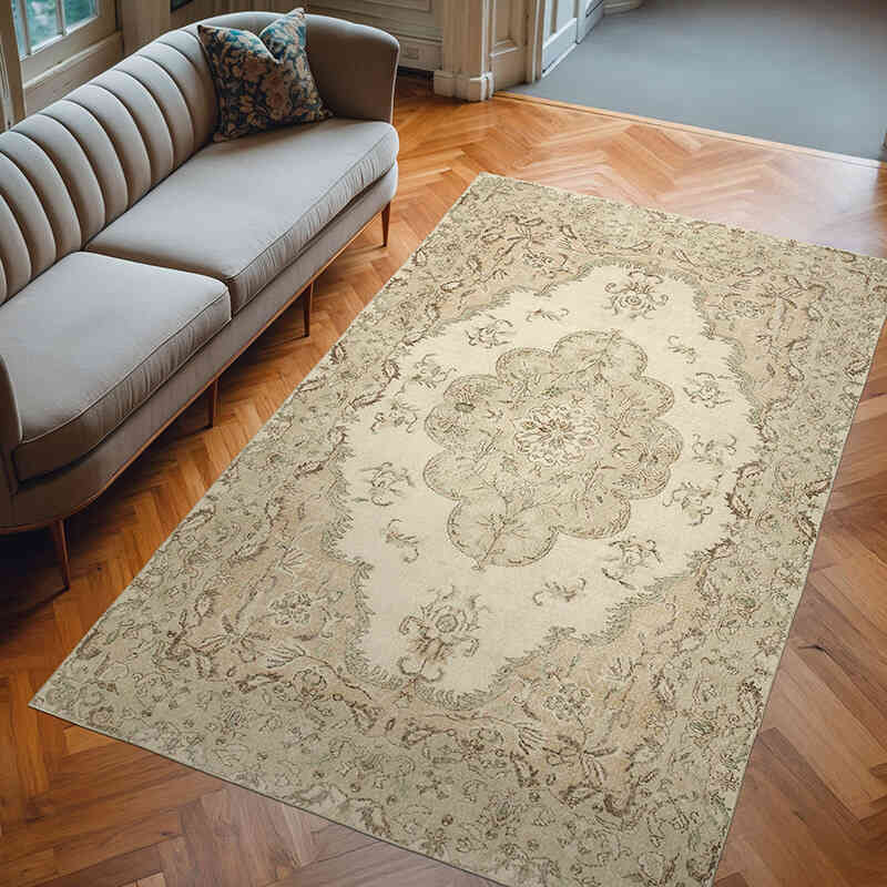 El Dokuma Vintage Halı - 200 cm x 320 cm - K0055733