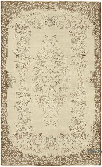 Vintage Turkish Hand-Knotted Rug - 6' 2" x 9' 11" (74" x 119")