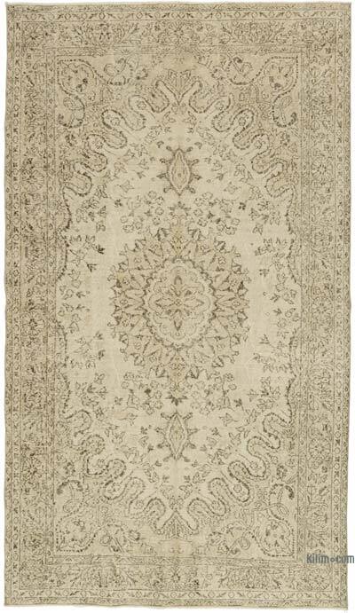 Vintage Turkish Hand-Knotted Rug - 5' 7" x 9' 7" (67" x 115")