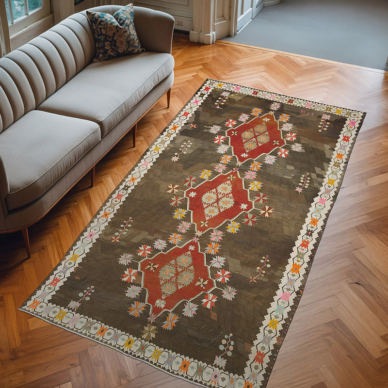 Alfombra Vintage Artvin Kilim - 169 cm x 315 cm - K0056034