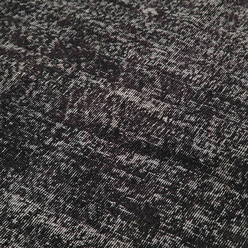 Negro Alfombra Turca Vintage Sobre-teñida - 150 cm x 261 cm - K0056054