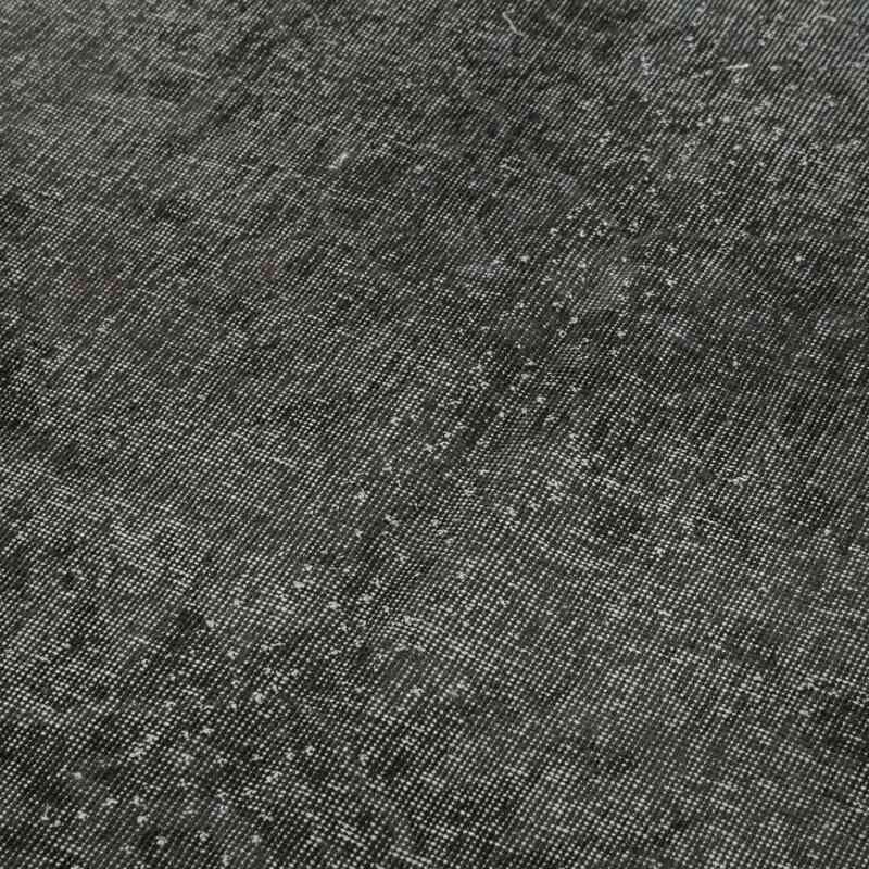 Siyah Boyalı El Dokuma Vintage Halı - 145 cm x 292 cm - K0056072